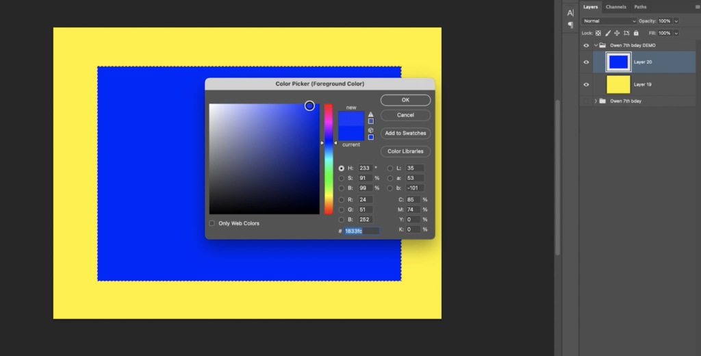 add background colors